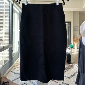 Scoop Black Midi Skirt